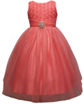 GIRLS CASUAL DRESSES  (0515716) CORAL
